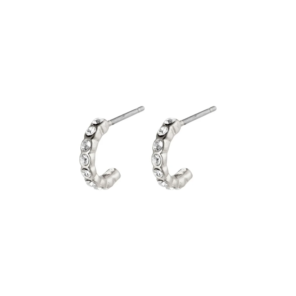 Brigitte Mini Crystal Hoops - Image 4