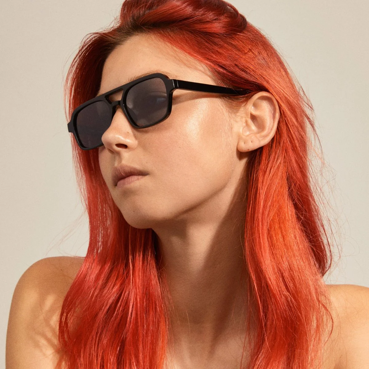 Cass Recycled Black Sunglasses - Image 4