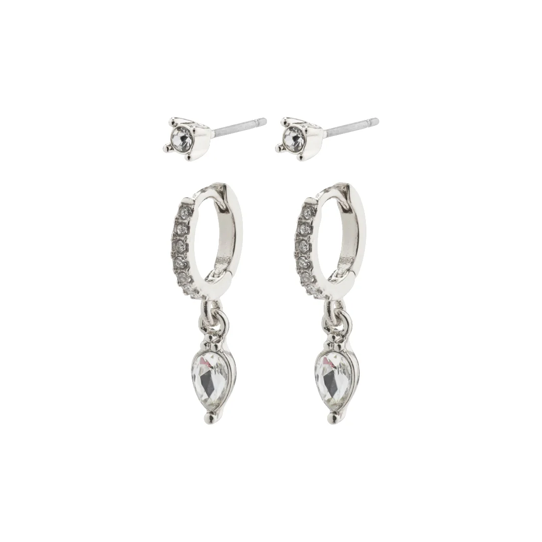 Elza Crystal Huggie Set - Image 3