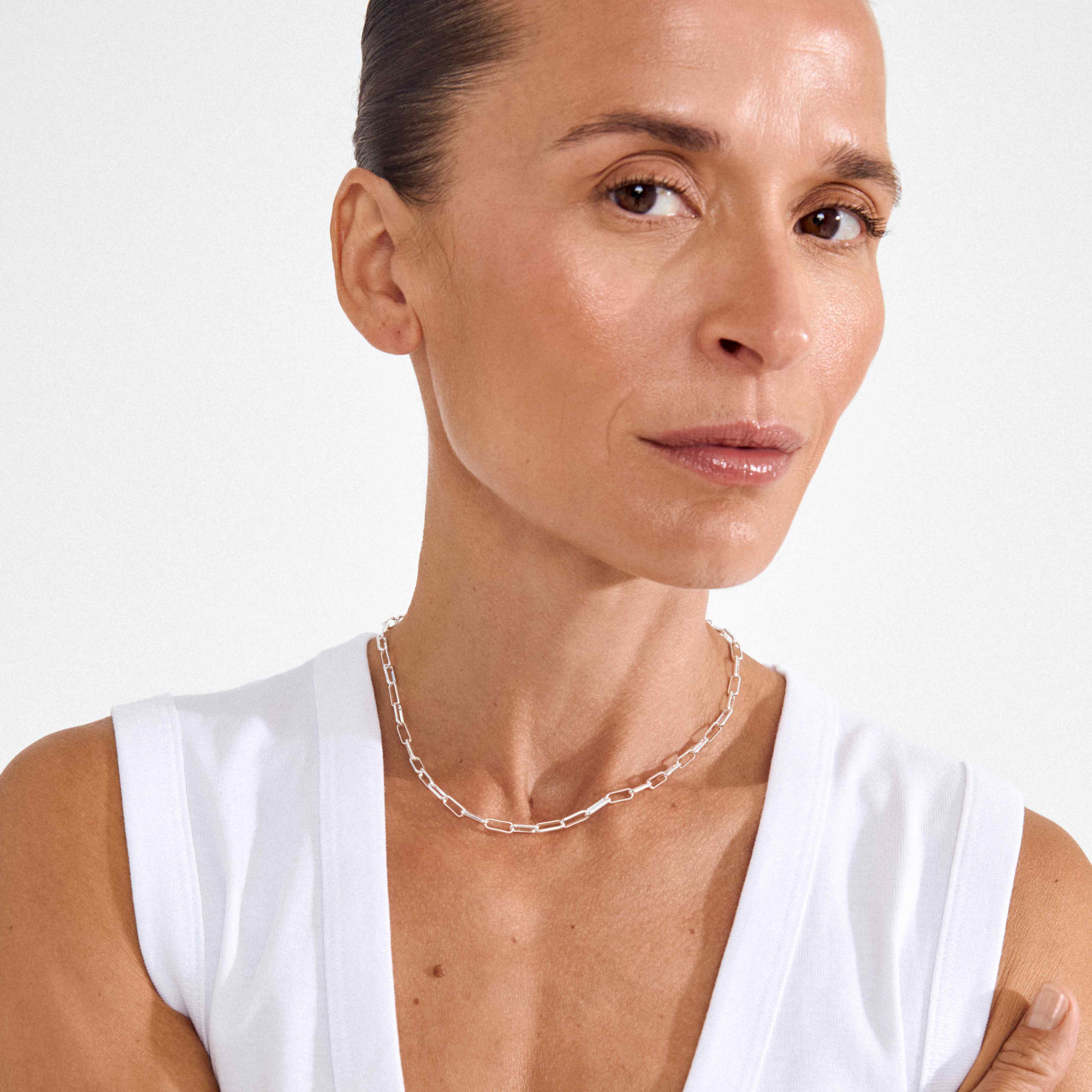 Ronja Recycled Paperclip Chain Necklace - Image 8