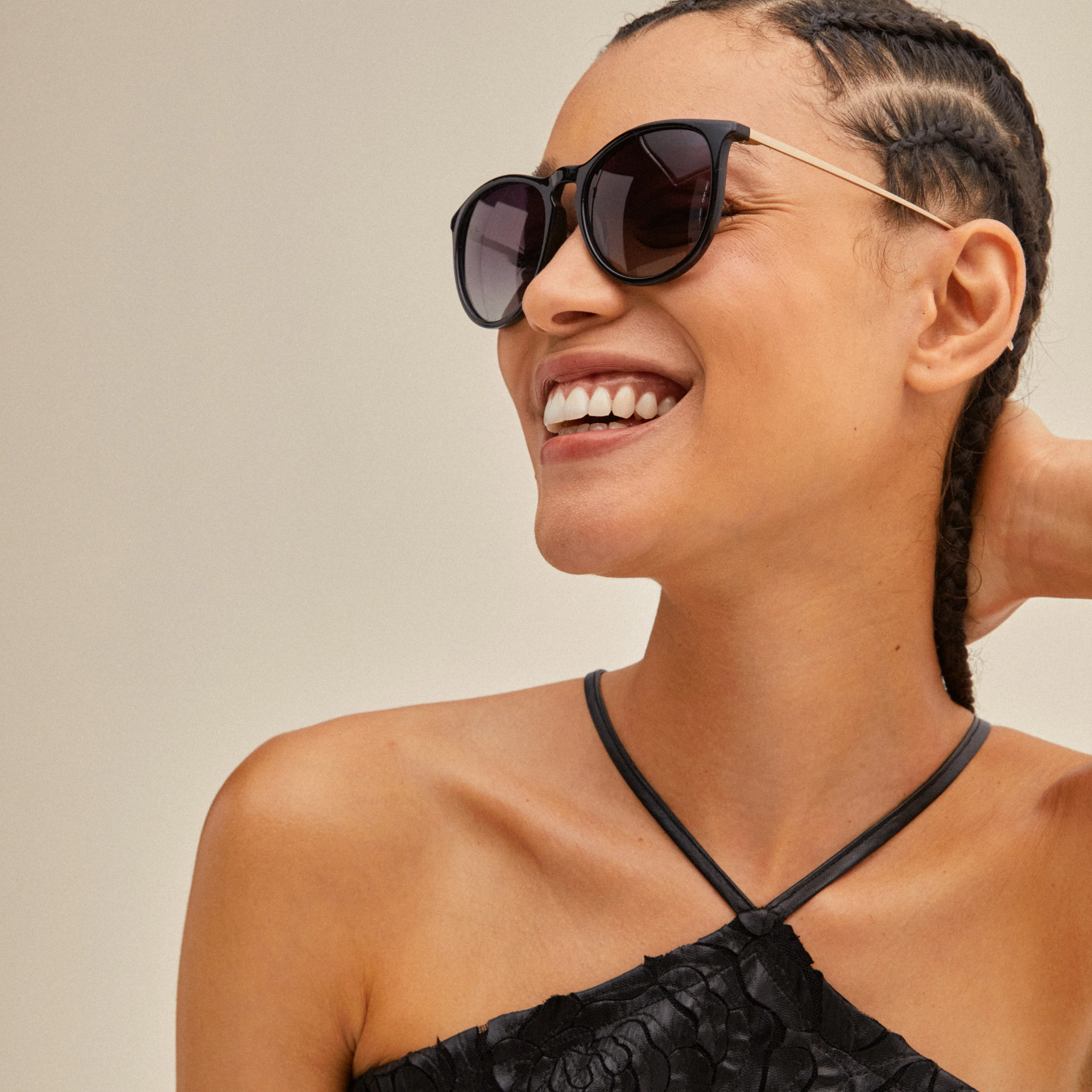 Vanille Sunglasses Black/Gold - Image 3