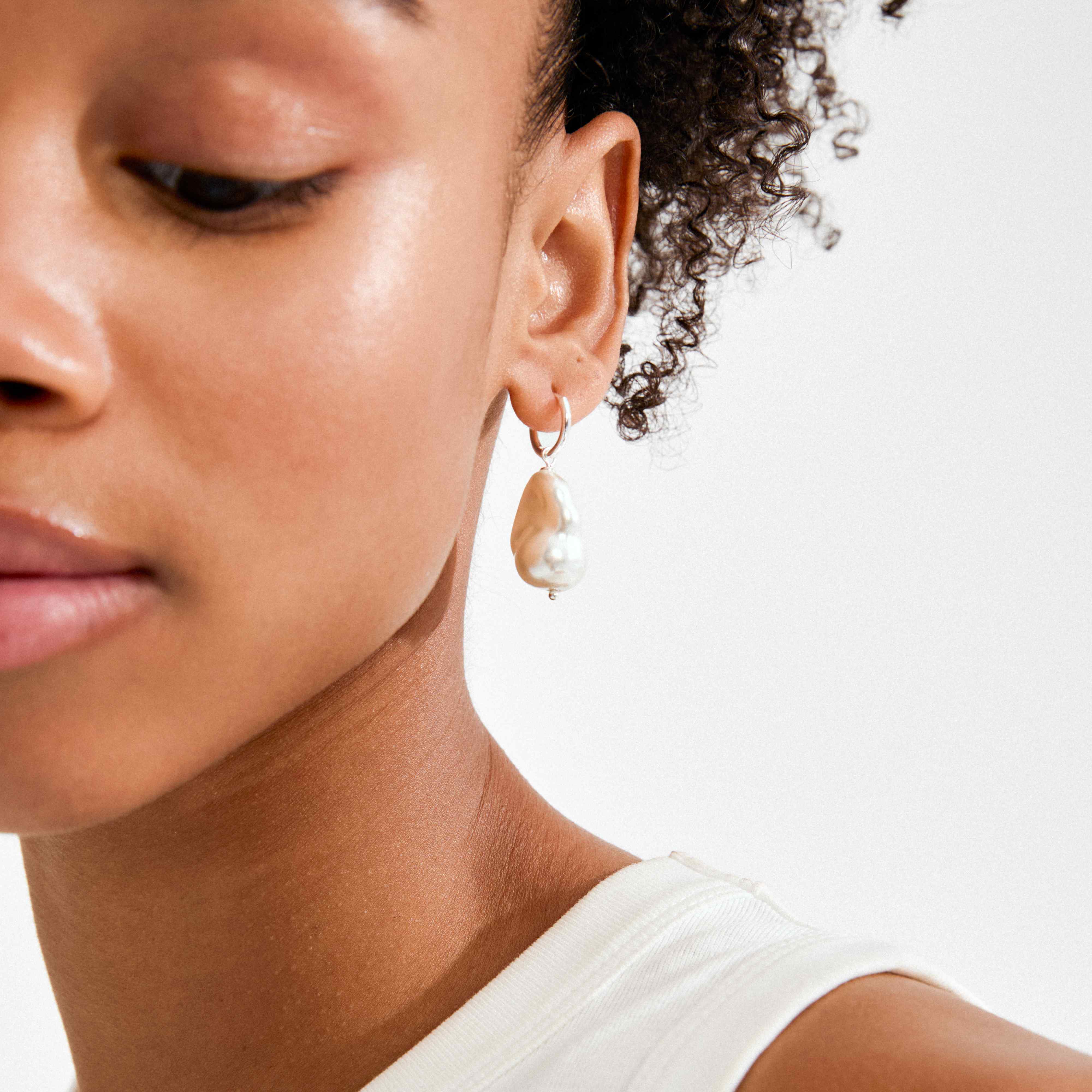 RADLEY glass pearl pendant earrings - Image 2