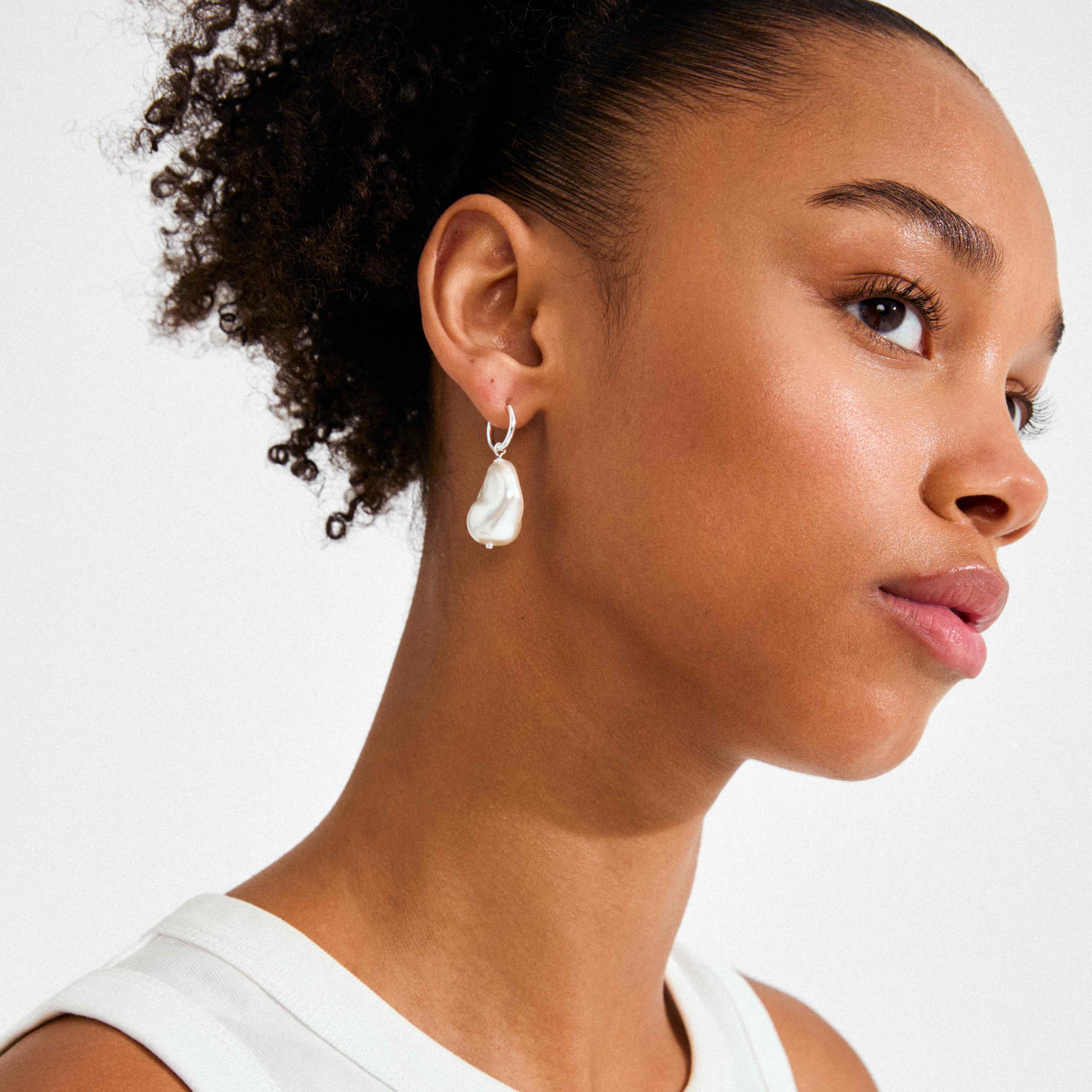 RADLEY glass pearl pendant earrings - Image 3