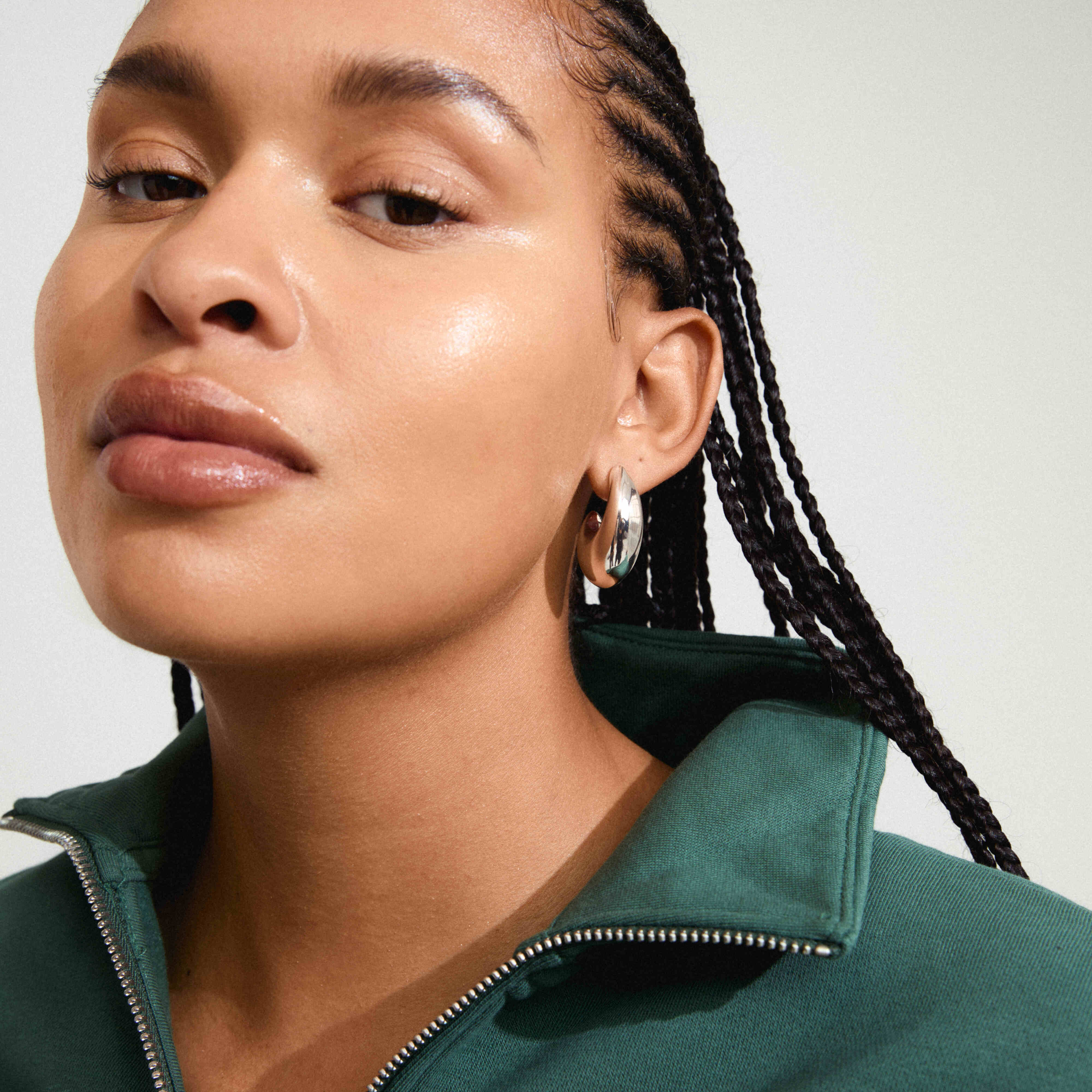 RORY recycled half-hoop earrings - Image 5