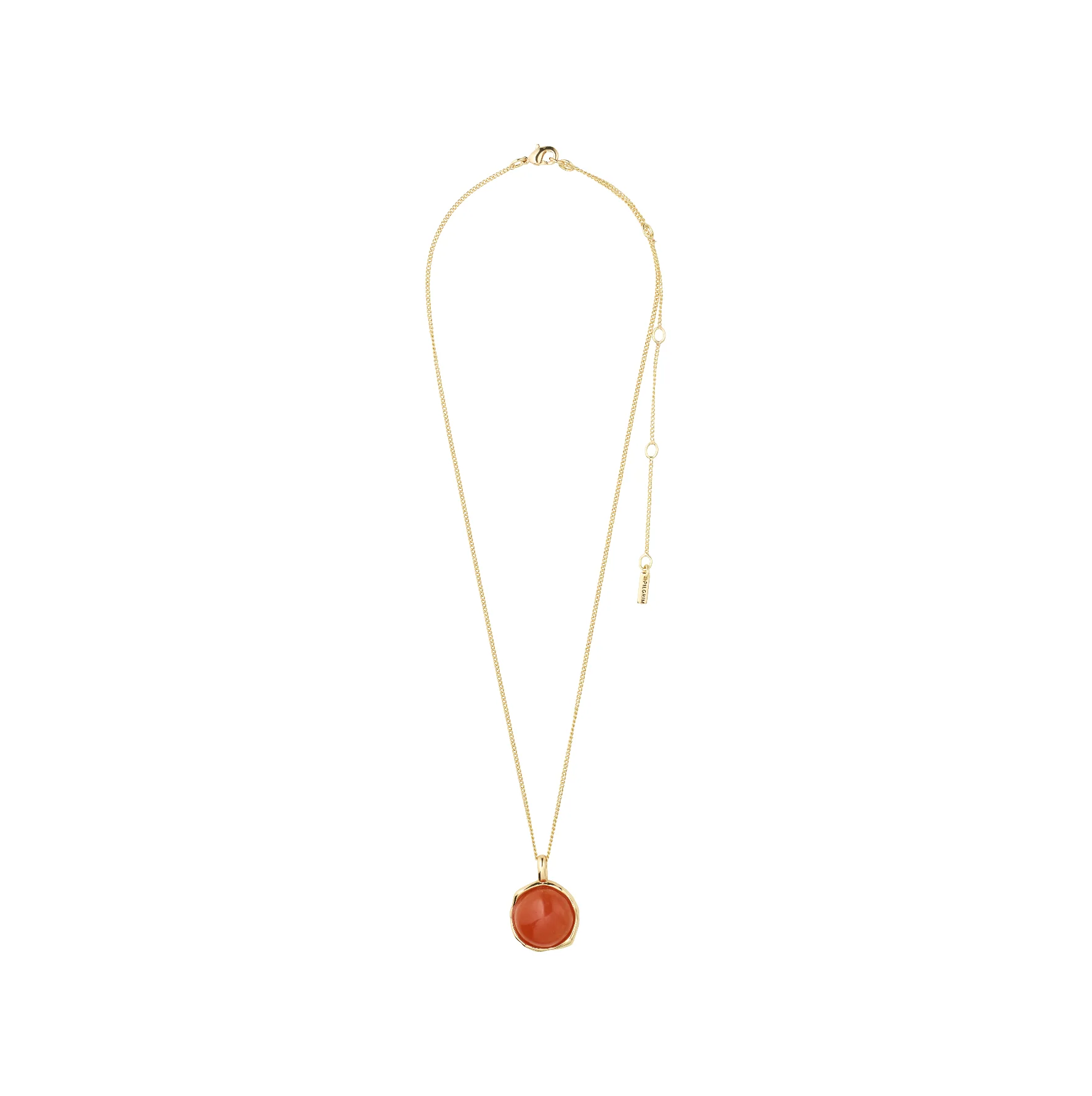 SENSE recycled red agate stone pendant necklace - Image 2