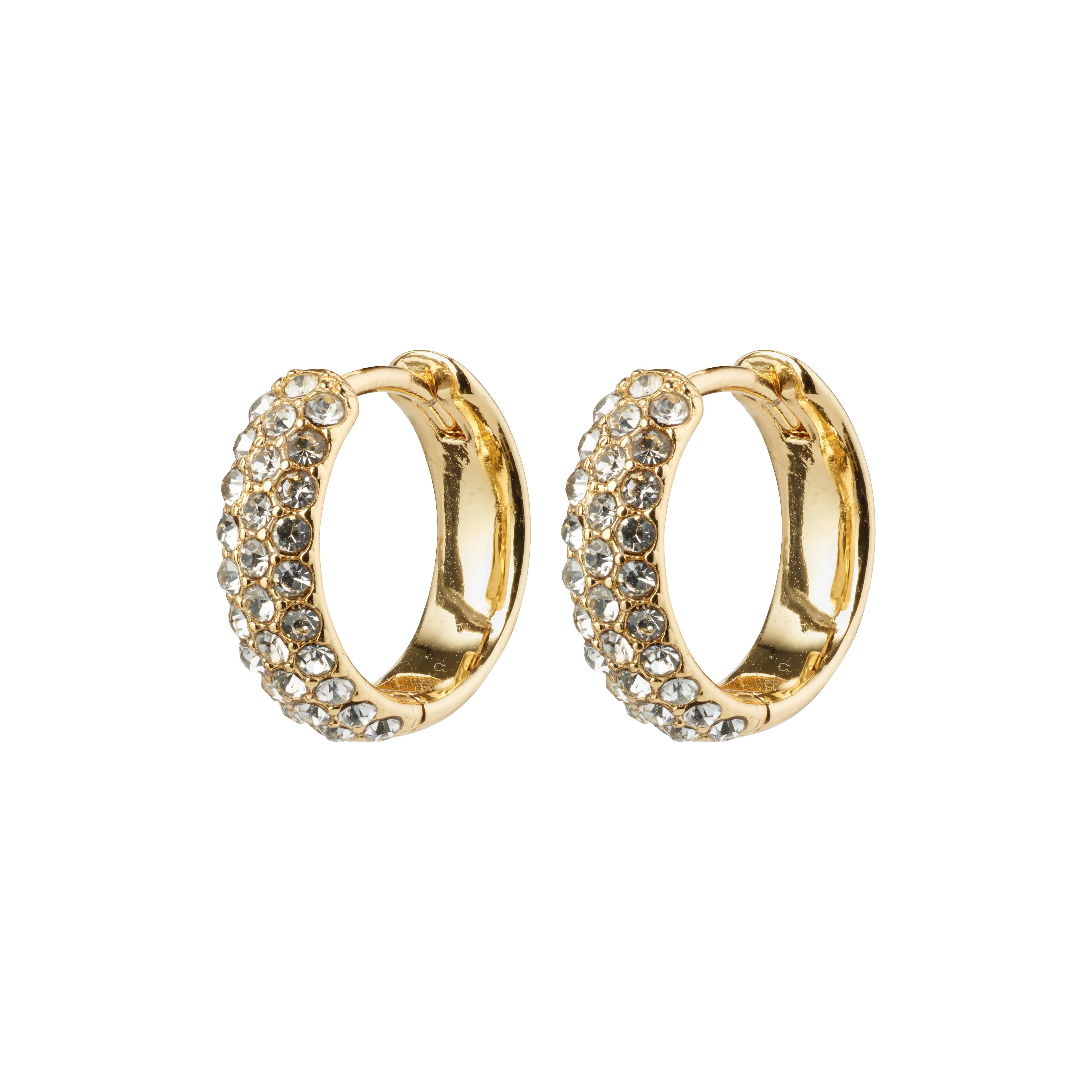 SHEA recycled crystal hoop earrings