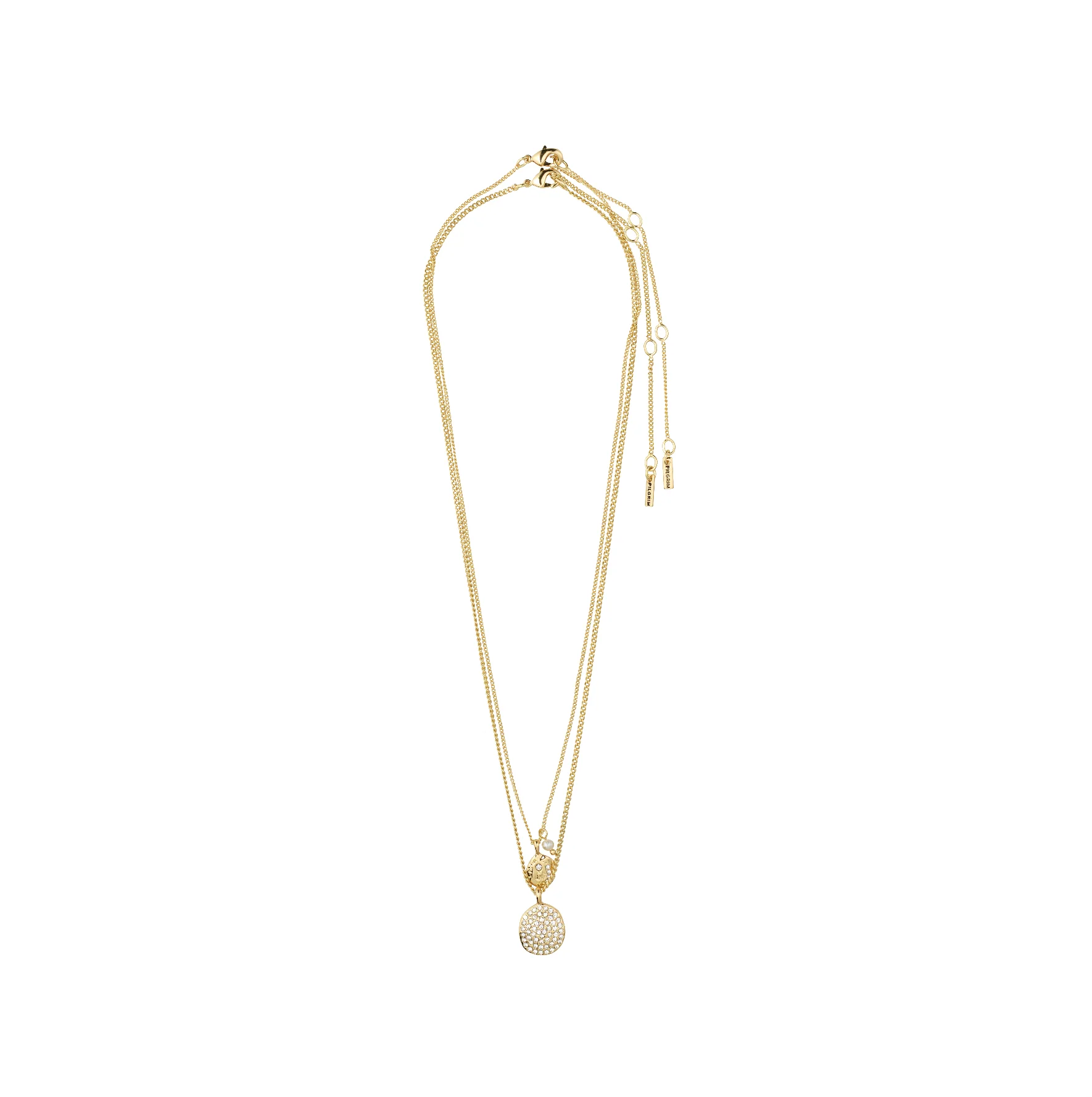 SHIFT recycled pearl & crystal necklace 2-in-1 - Image 2