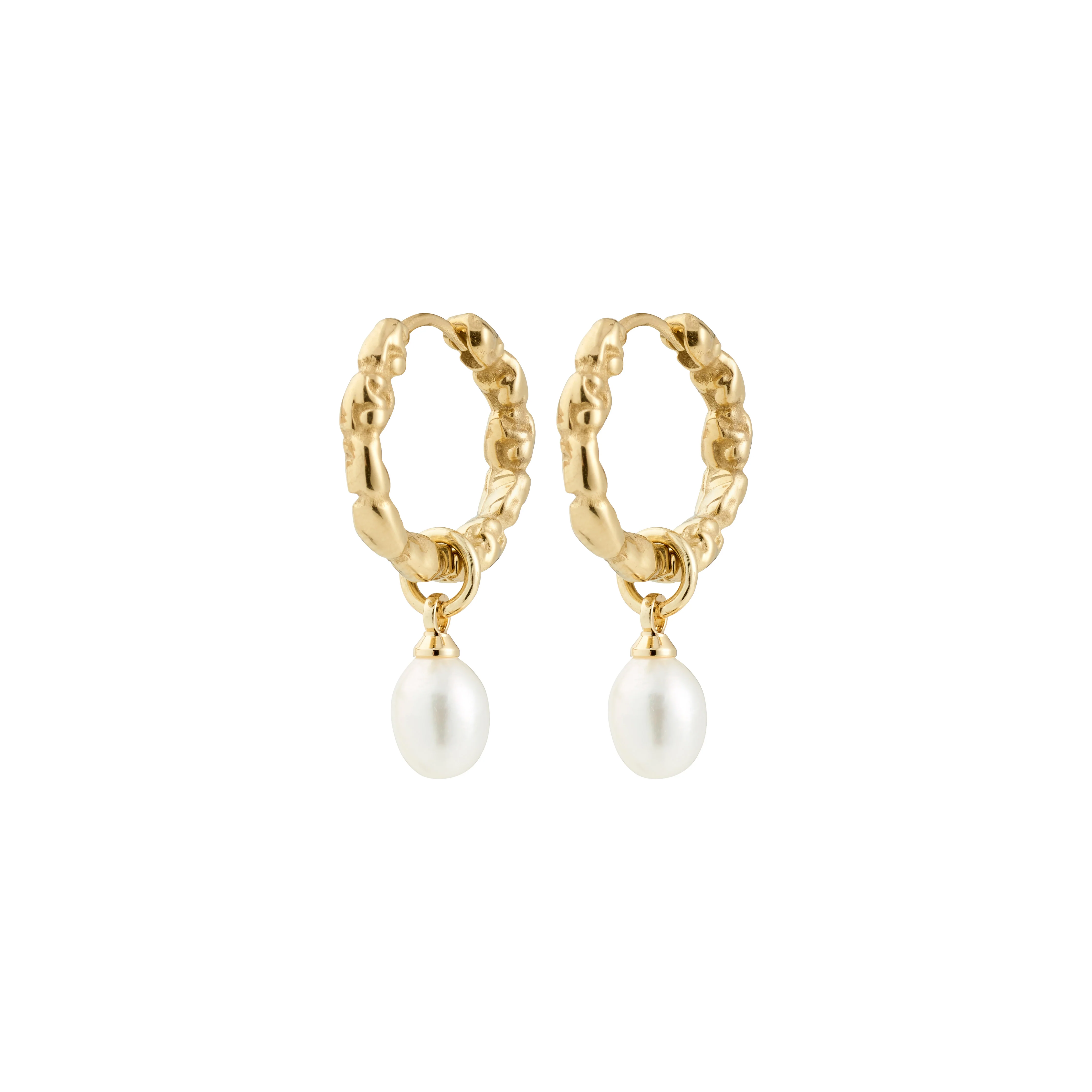 SHIFT recycled freshwater pearl pendant earrings
