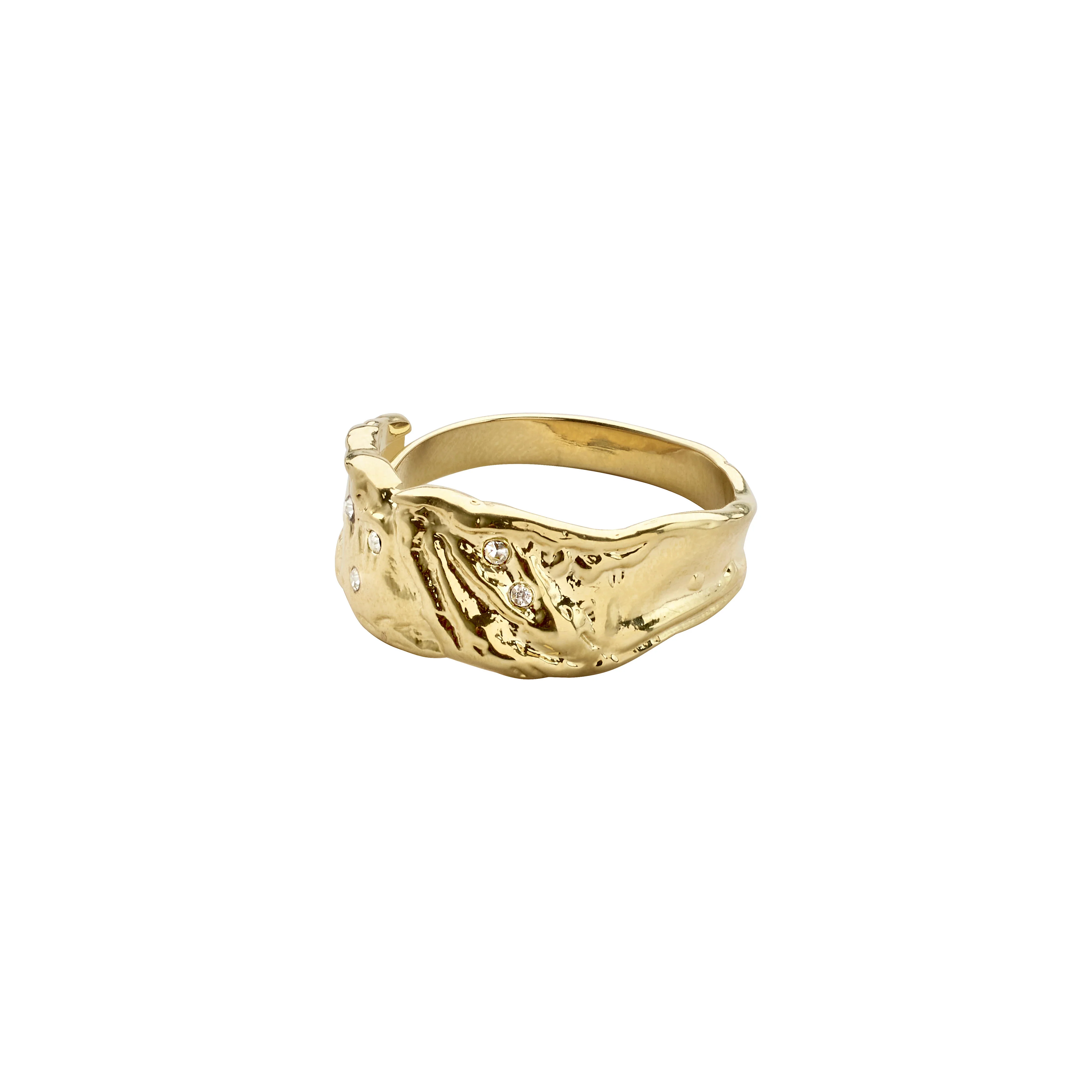 SOL recycled organic crystal ring