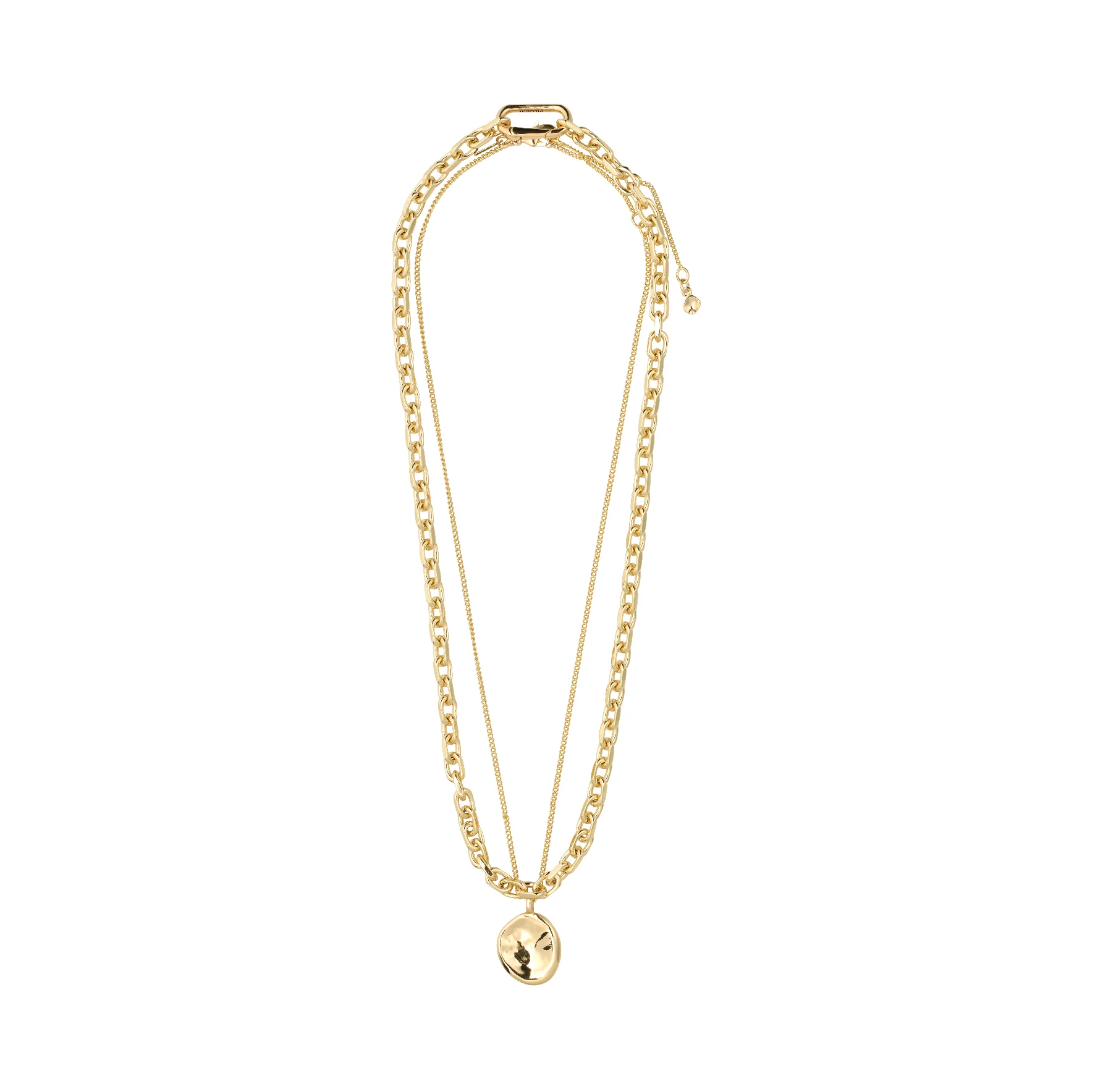 SPARKLE recycled coin pendant necklace 2-in-1 - Image 2