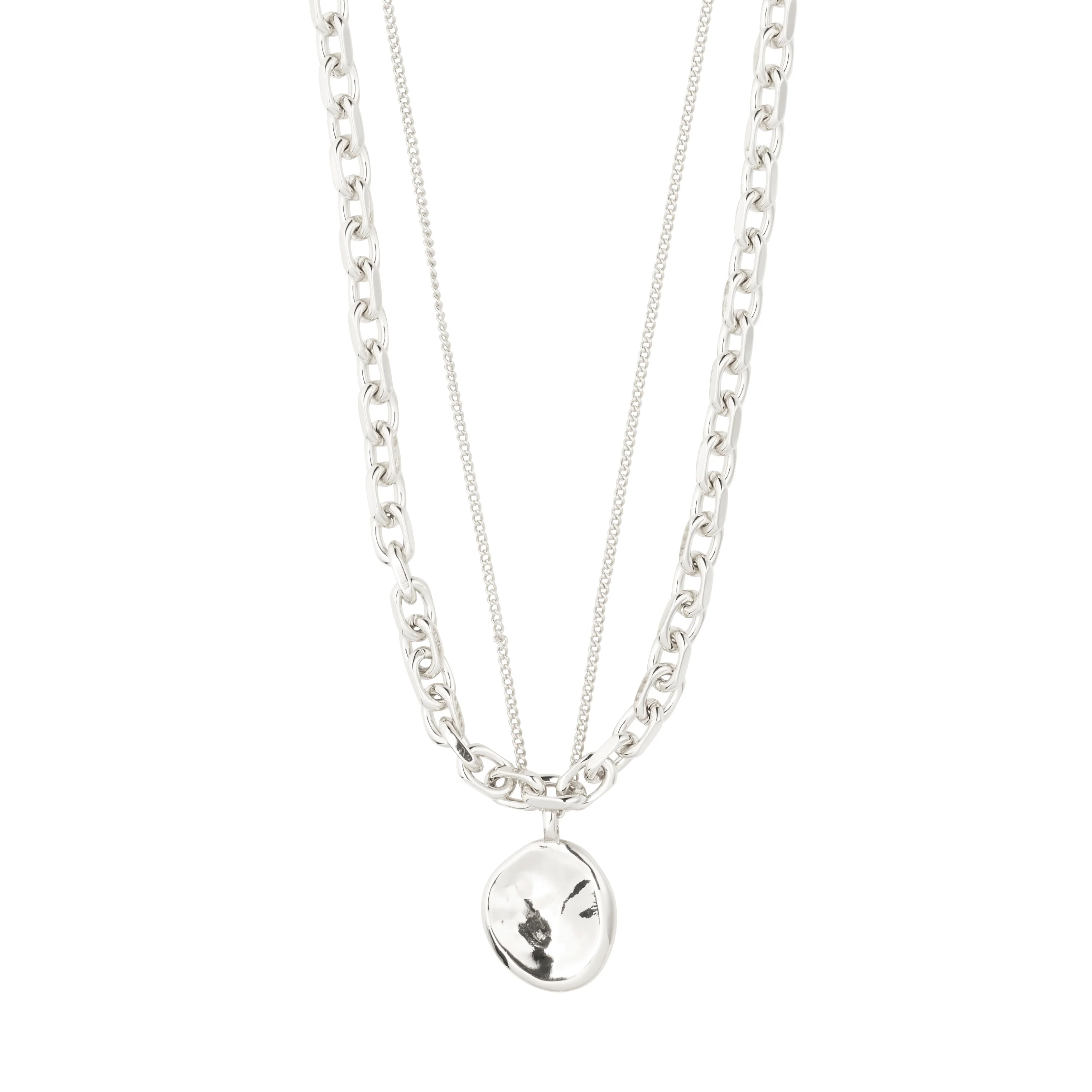 SPARKLE recycled coin pendant necklace 2-in-1 - Image 4