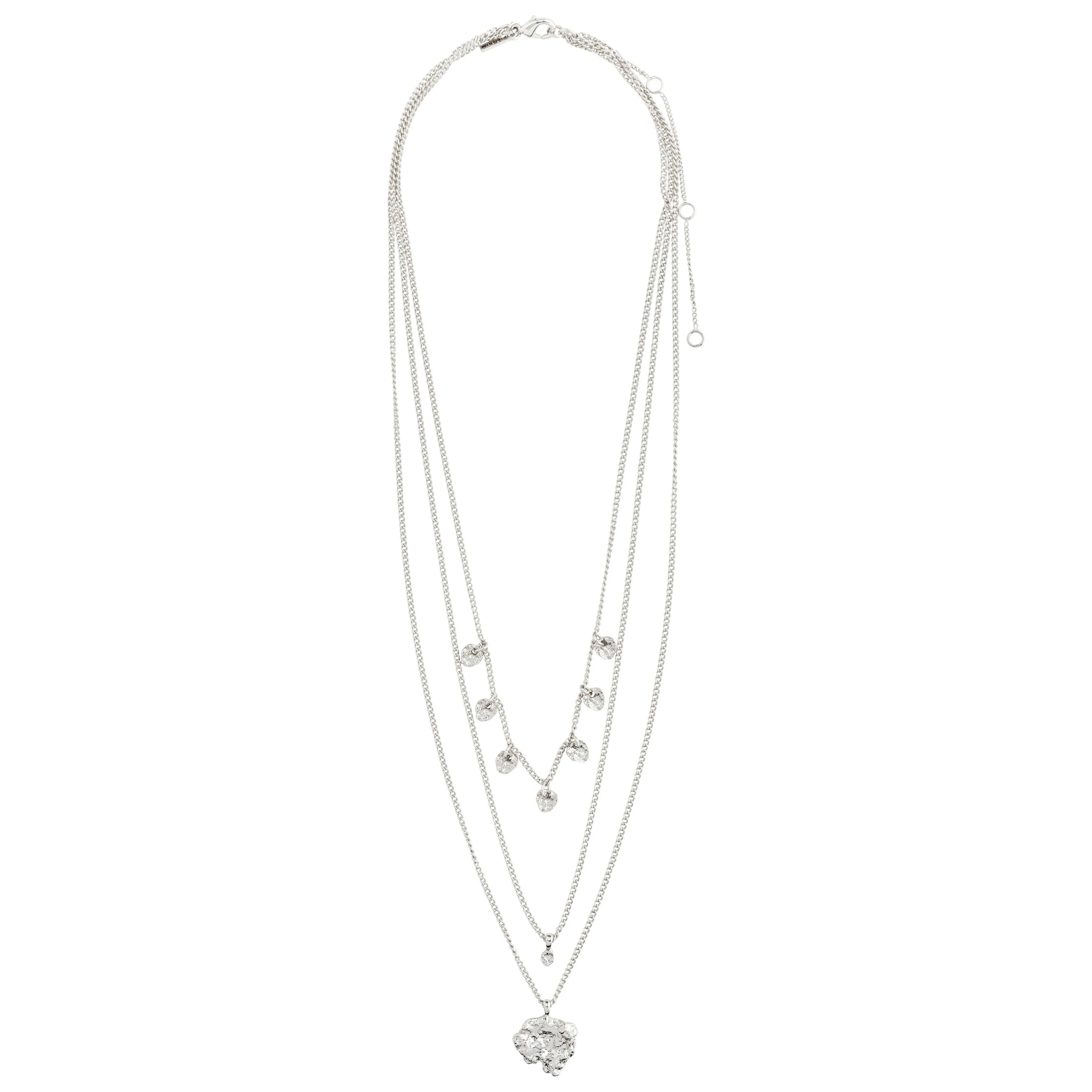 TABITHA recycled crystal & pendants necklace 3-in-1 - Image 4