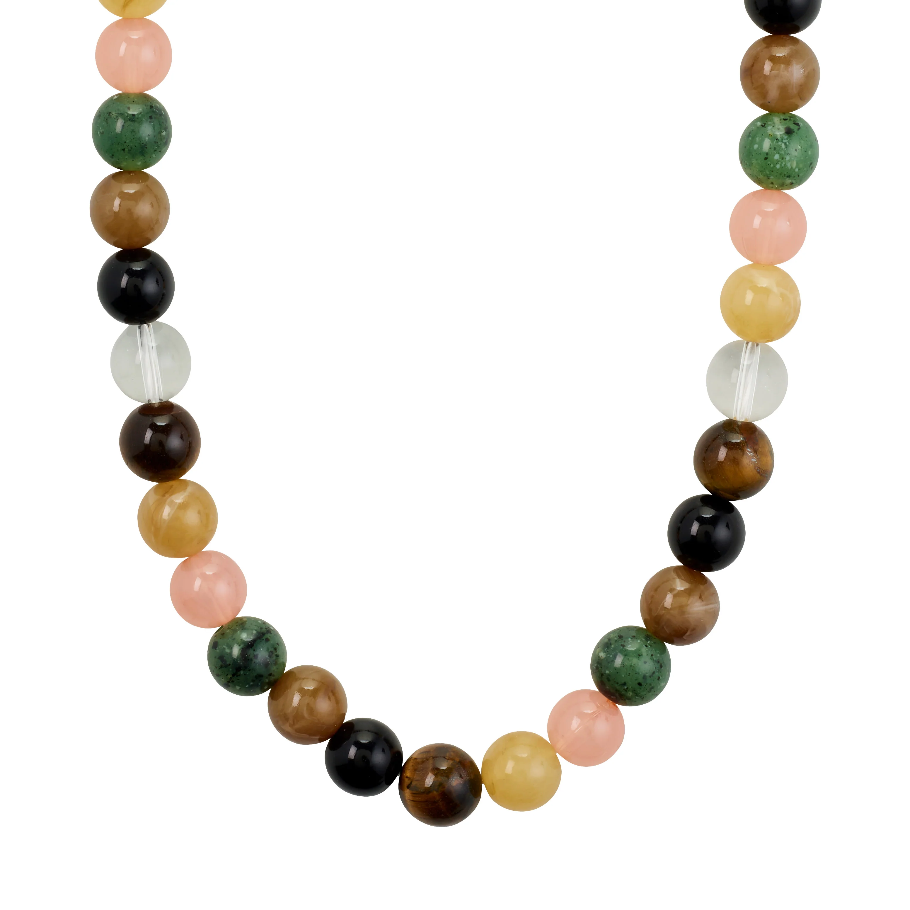 UNFOLD semi-precious stones necklace multicolour