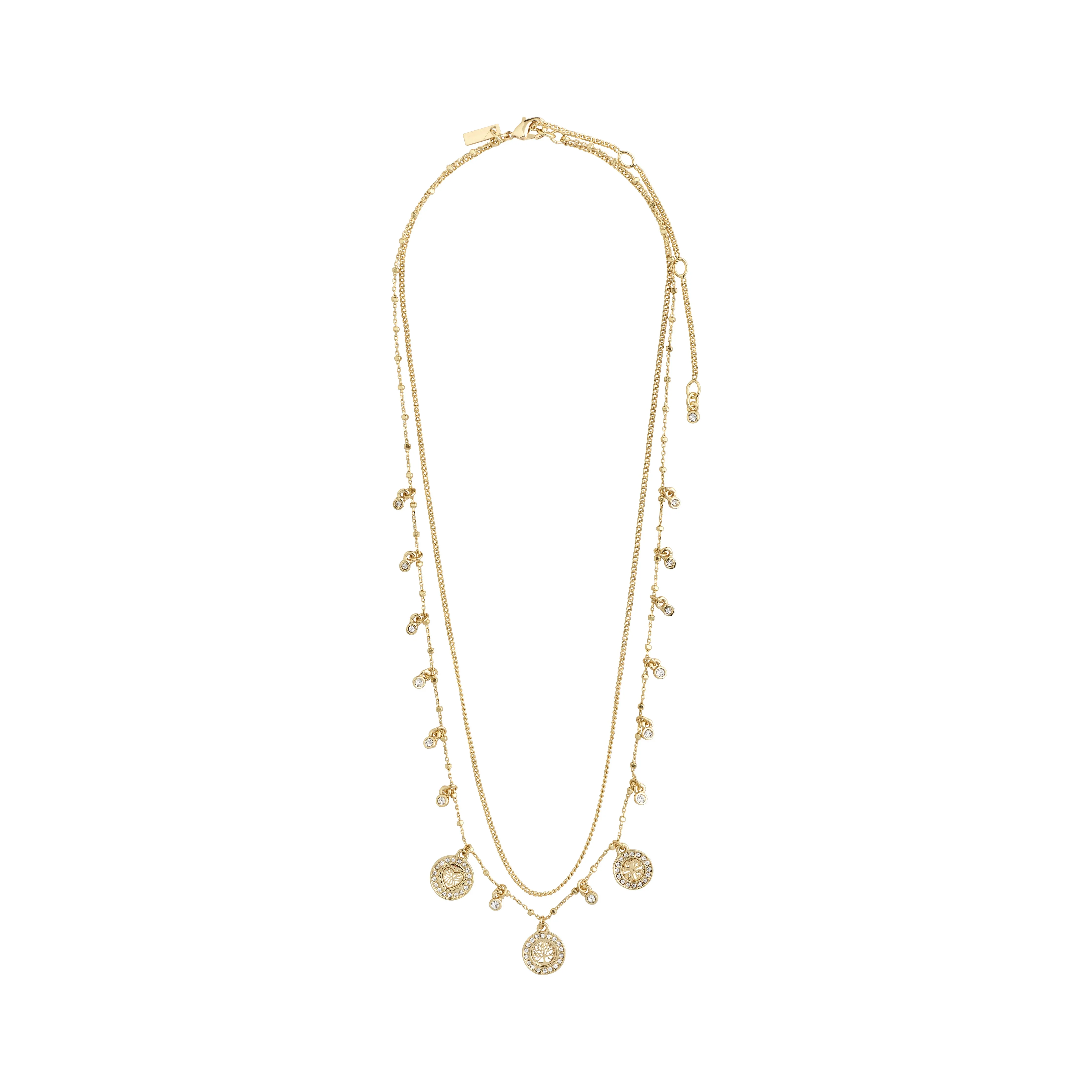 VERONICA recycled coins & crystal necklace - Image 2
