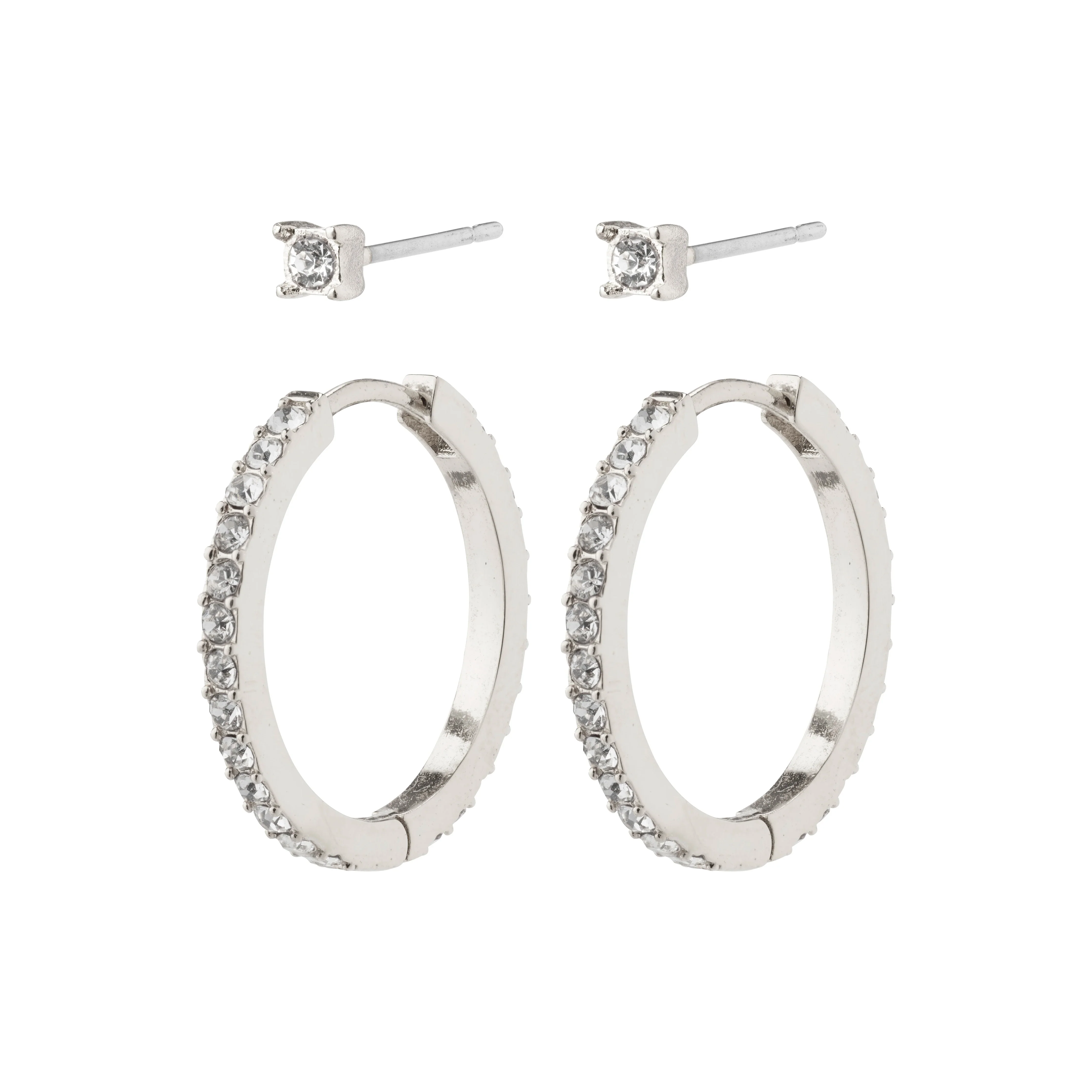 VERONICA recycled crystal earrings 2-in-1 - Image 2