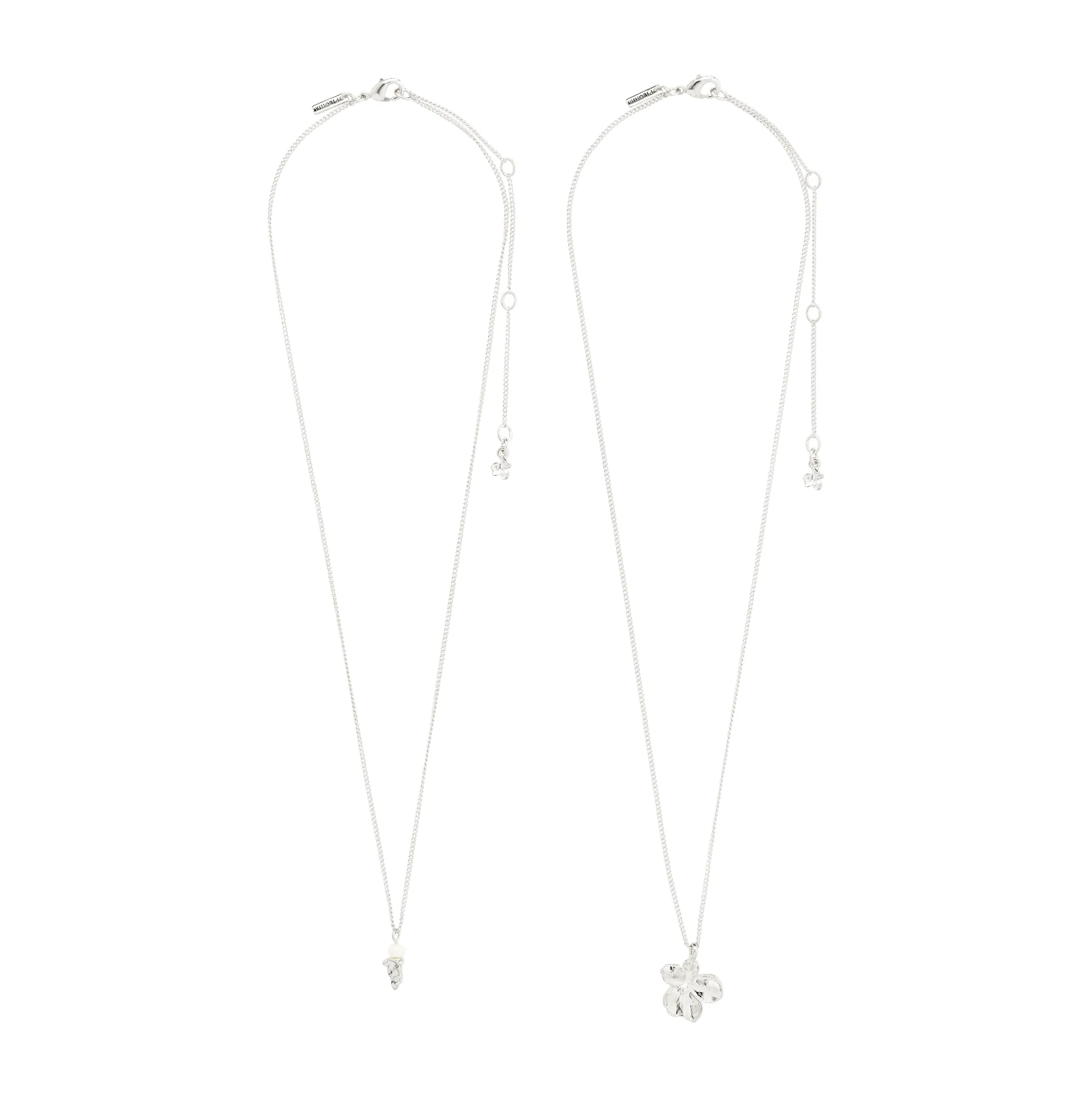 ZHURI recycled flower & pearl necklace 2-in-1 - Image 6